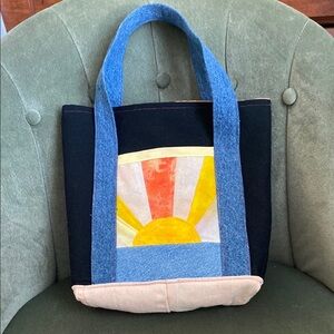 Vibrant Sun Design Tote Bag